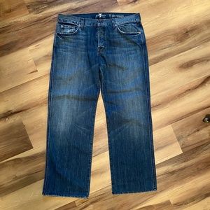 7 for all mankind Men's A Pocket Relaxed Straight Leg Jeans Size 36